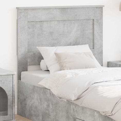 Tête de lit-Panneau de lit Gris béton 80 cm Bois d'ingénierie 415280 (1/5)