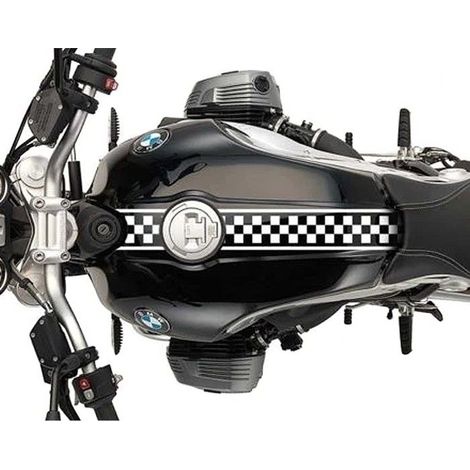 Sticker Racing - BMW R NineT - Weißer Aufkleber - Lackschutz - Langlebiges Vinyl