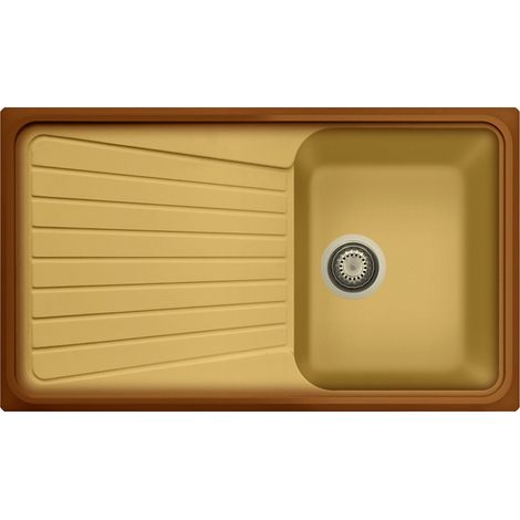 Lavello composito cucina Plados SP0861 una vasca - UQ66 Terra di Francia
