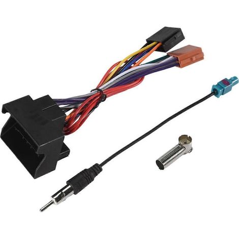 Faisceau de câbles d'alimentation ISO pour autoradio 207 307 (comme illustré)