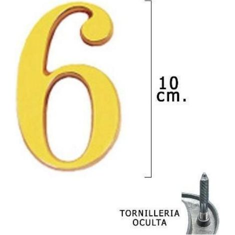 FPLUS numero de laton 100mm. "6" blister , - Medida: 10 cm.
- Incluye tornillos.
- Tornilleria oculta.
- Blister 1 pieza.
- Fácil instalación.
- Ideal para: casas, puertas, portale