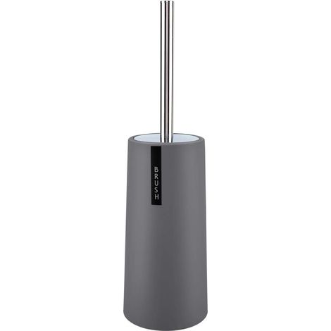 applicable toilet brush set with holder for bathroom grey