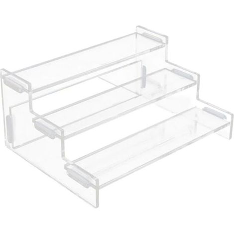 Transparenter und kompakter Acryl-Präsentationsständer, Ablagefläche für Schminktische, Parfüm-Präsentationsständer, Kuchen-Präsentationsständer und andere Lebensmittel.