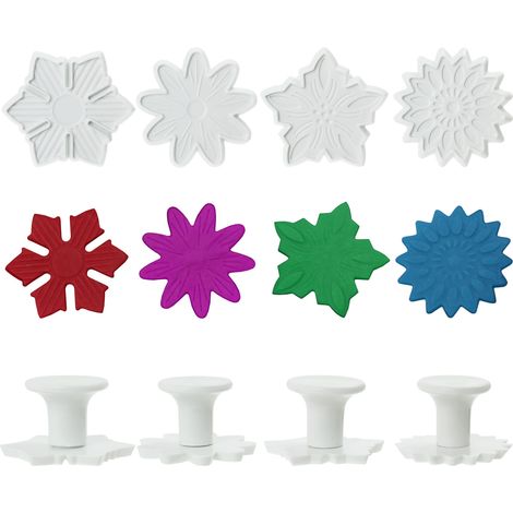 Formen, Ausstechformen, Marzipan, Blumen, 4 Stück.