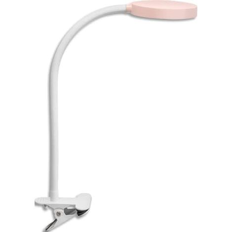 CEP LAMPE BUREAU FLEX À PINCE. BRAS FLEXIBLE EN MÉTAL GAINÉ, TÊTE ORIENTABLE. VARIATEUR D'INTENSITÉ. ROSE 2002910011