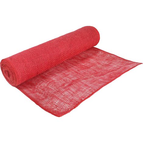 Juterolle Rot 50 x 500 cm vidaXL