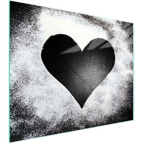 Glasschneidebrett 52x40 Herz (1/5)