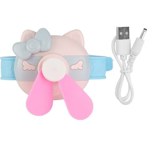 Mini ventilateur horloge USB rechargeable, portable et mignon pour poignet-AquaForge (1/5)