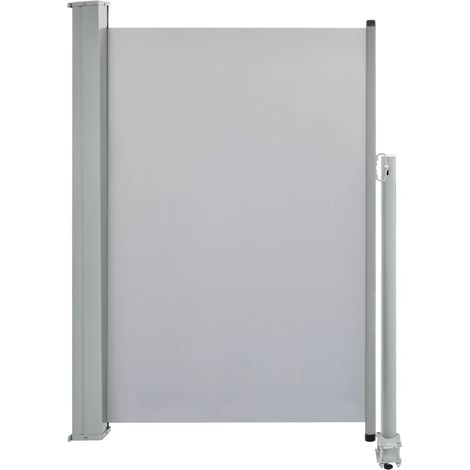 vidaXL Tenda da Sole Laterale Retrattile 120 x 300 cm Grigia (1/5)