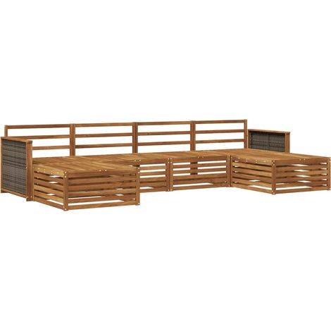 Juegos de sofás 6 pcs Madera de Acacia Sólida vidaXL