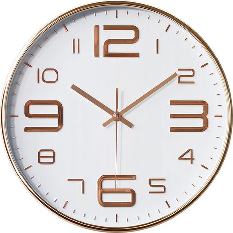 Horloge murale 30 cm sans tic-tac, mouvement quartz silencieux (1/2)