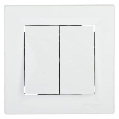 BORNES À VIS ASFORA BLANC À BOUTON 2X 2Z 10AX 250V EPH1100321