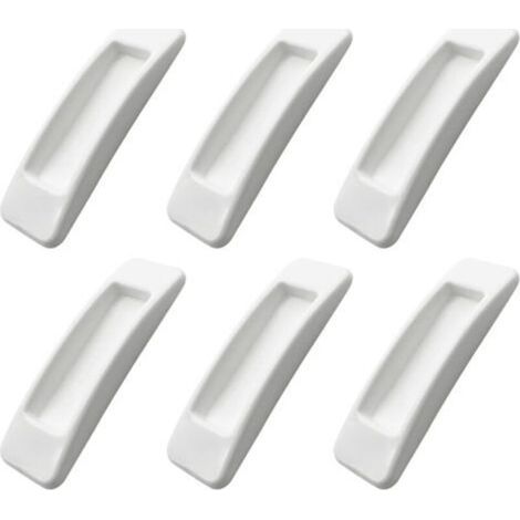 Lot de 6 poignées autocollantes pour porte et fenêtre de placard instantanées avec ouverture pratique - Poignée autocollante pour porte coulissante - Poignée auxiliaire de cuisine (1/5)