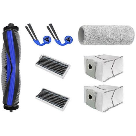 Accessoires pour Ecovacs X9 Pro Omni : brosse principale, filtre HEPA, rouleau, sac à poussière, pièces de rechange (1/5)