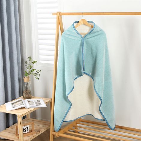 MINKUROW Coperta Scozzese 110x145 Cm Coperta In Pile A Doppia Faccia Coperta Da Letto Divano Auto Soggiorno Camera Da Letto Inverno Calda Coperta Multiuso Mantello Scialle Con Bottoni Regalo Di Natale (1/3)