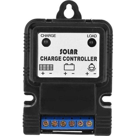 Enowelir PWM 6V / 12V 3A Régulateur de Charge Solaire Contrôleur solaire en plastique Contrôleur panneau solaire portable Régulateur de contrôleur d'énergie avec indicateur à LED Nouvel outil de prote