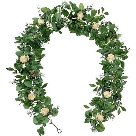 Guirlande Artificielle Feuilles Vertes - Pour Arche De Mariage Décoration Intérieure Extérieure - 1 Pièce (1/5)
