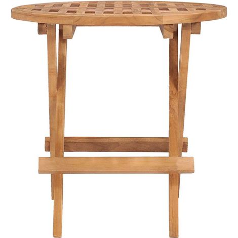 Maison Exclusive - Table pliable de jardin 50x50x50 cm Bois de teck solide (1/5)