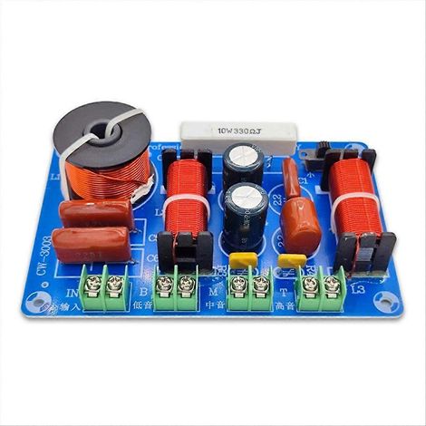 3-Way 250W 850/5200Hz Frequency Divider Filtre Audio Enceinte Crossover Module DIY Moyen Basse HiFi Stéréo Audio Systems (1/5)