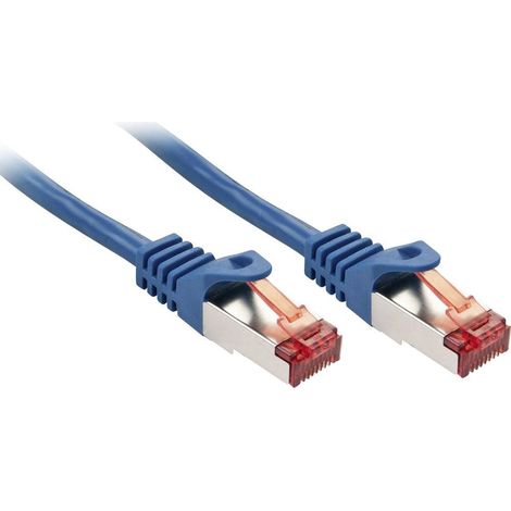 LINDY 47352 RJ45 Câble réseau, câble patch CAT 6 S/FTP 1.00 m bleu 1 pc(s) (1/4)