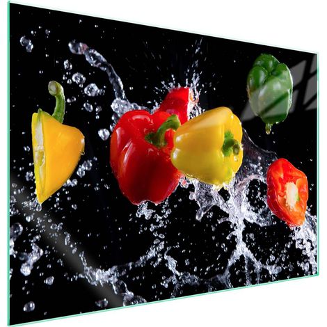 Protection de plaque de cuisson en verre 70x52 Paprika (1/5)