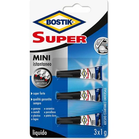 BOSTIK SUPER MINI ISTANTANEO ADESIVO 3X1 G BLISTER Q.TA 10