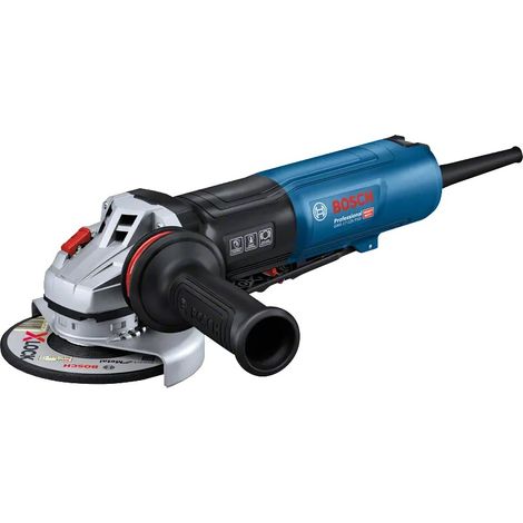 Bosch Professional GWS 17-125 PSB - Amoladora angular (Ø 125 mm, 1700W, hombre muerto, vel. regulable 2800-11500 rpm, freno)
