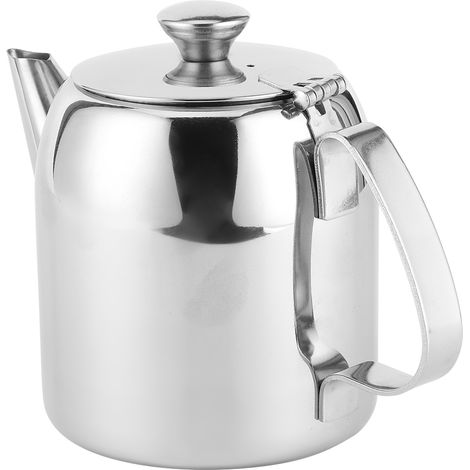 Théière cafetière bouilloire inox carafe eau froide à bec court pour hôtel restaurant 20oz (env. 500ml) (1/5)