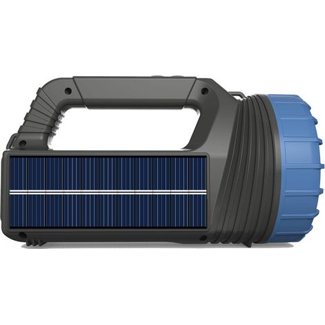 Lampe torche solaire  Lampe torche solaire portable et étanche – lampe solaire multifonctionnelle pour l'extérieur, idéale pour les urgences, le camping, la randonnée et la pêche.
