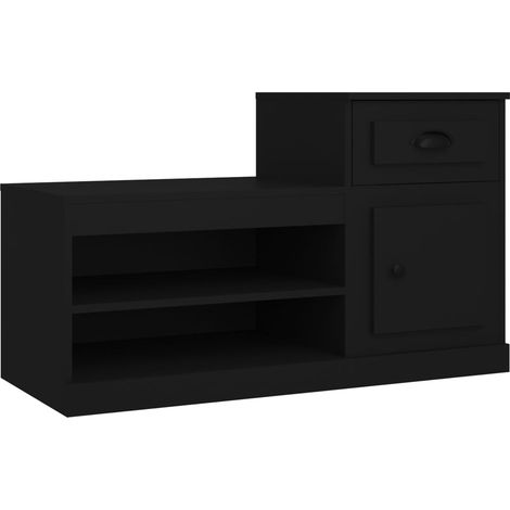 Maison Exclusive - Scarpiera Nera 100x42x60 cm in Legno Multistrato
