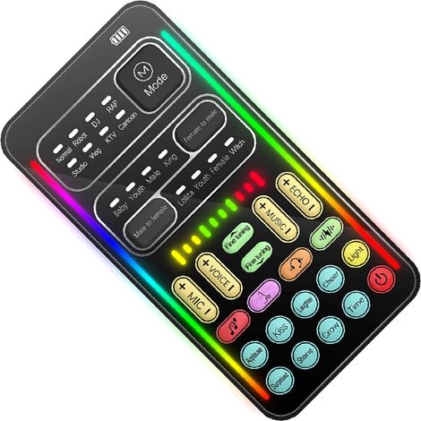 Modificateur de Voix Portable Multifonction avec 8 Effets Sonores pour Téléphone et Ordinateur - Noir ABS (1/5)