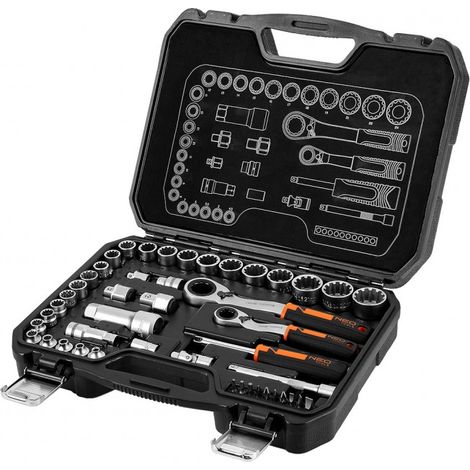 Neo Set di Utensili 46 Pezzi Acciaio Cromo-Vanadio (1/5)