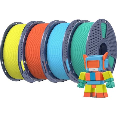 Filamento para impresora 3D, alta velocidad, acabado mate, SB MG YL OR (1/2)