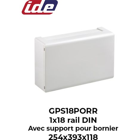 Coffret de distribution GOLD IP40 18 modules porte opaque