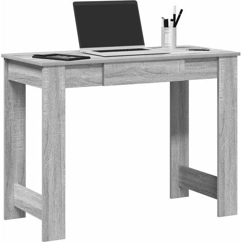 Schreibtisch Grau Sonoma 100x45x75 cm Holzwerkstoff