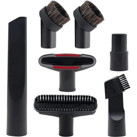 Ensemble de buses d'aspirateur 32-35 mm, accessoire universel pour aspirateur, buse pour meubles rembourrés, buse pour matelas, buse pour fentes, compatible avec (1/5)