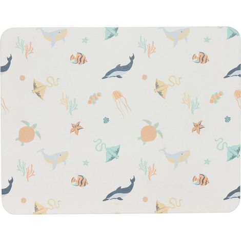 Tappeto da bagno in diatomite orta 45x35cm stampa animali marini - Atmosphera créateur d'intérieur