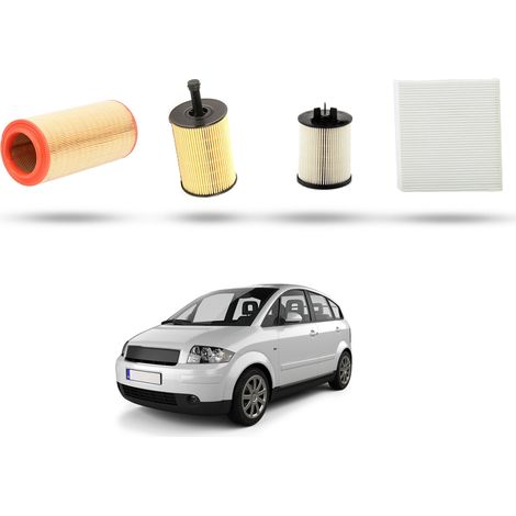 Kit Tagliando 4 filtri compatibile con Audi A2 (8z0) 1.4 tdi 55kw dal 2000 2005 (1/5)
