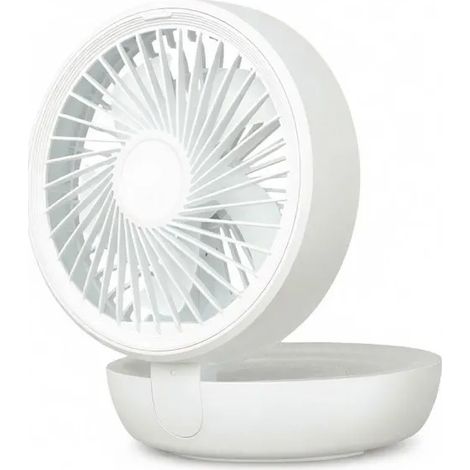 Ventilateur, Rechargeable Télécommandé, Cuisine domestique camping extérieur, Blanc (1/5)