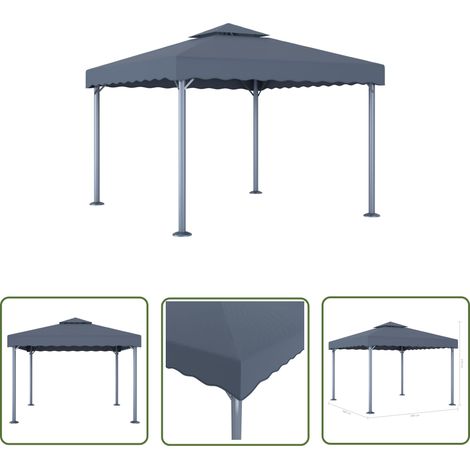 Furniture Limited - Tonnelle 300x300 cm Anthracite Aluminium (1/4)