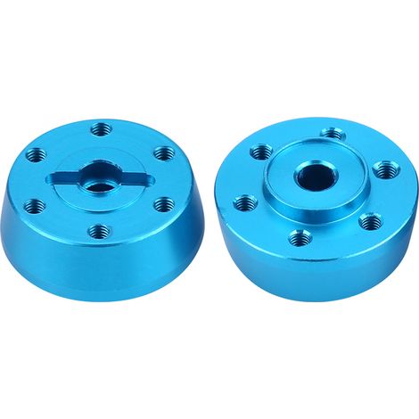 Adaptateur de moyeu hexagonal en alliage d'aluminium pour essieu avant de voiture RC Axial Rock Racer 90026 (Bleu) (1/5)