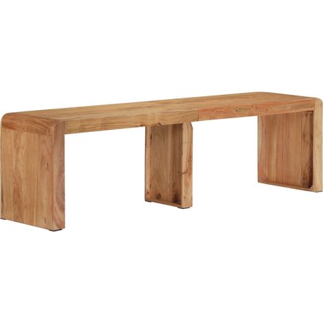 Sitzbank 160x38x45 cm Massivholz Akazie