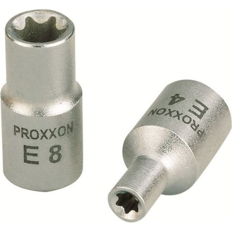 Chiave a bussola da 1/4" per Torx-esterno E6 Proxxon 23792 (1/2)