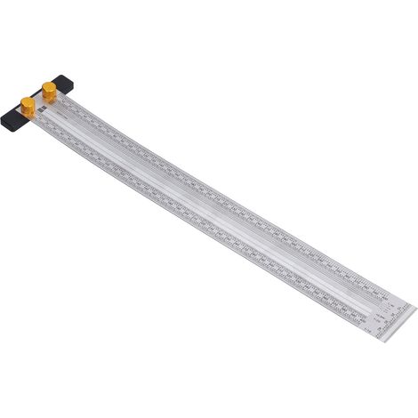 Markierungsskala Exquisites, präzises, tragbares, praktisches, robustes, langlebiges, multifunktionales T-förmiges Lochlineal (400 mm) (1/5)