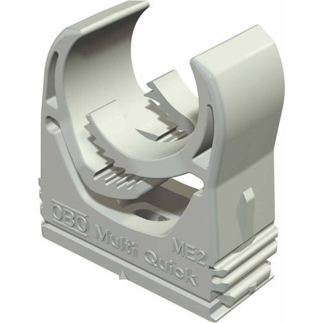OBO Bettermann Collier Multi-Quick 16-20mm polyamide gris clair RAL 7035, 2153718 (1/2)