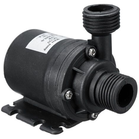BUNTHAUS PA Pompe à Eau DC 12V Pompe à Eau Submersible sans Brosse, Pompe Amphibie 800L/H 5M pour Bassin Aquarium Aquarium Fontaine Solaire Piscine Système de Circulation d'Eau (AW500T Pompe à Eau DC1 (1/5)