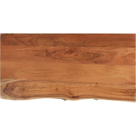Comptoir de salle de bain 120x60x2,5 cm rectangulaire acacia