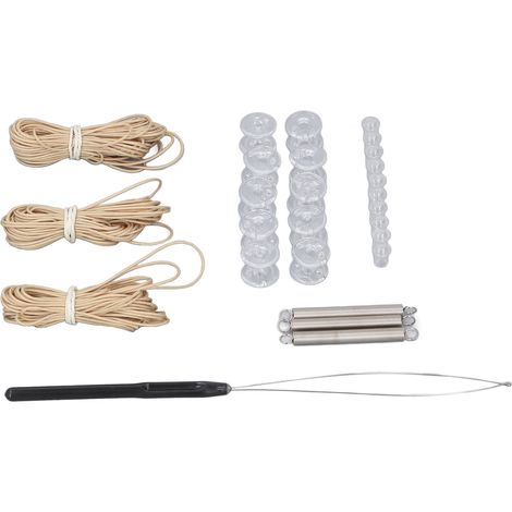 Ortviai Kit de Réparation pour Stores Plissés RV – Cordon en Nylon Beige, Compatible Day/Night, 3 Cordons + Accessoires