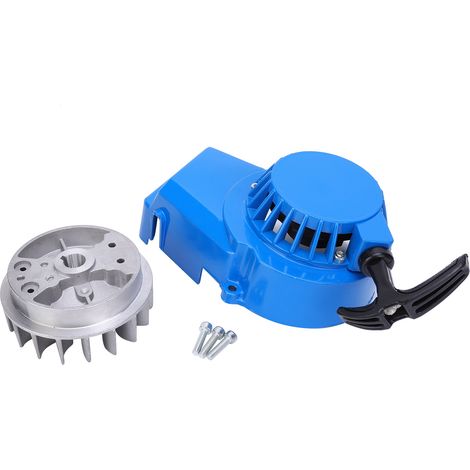Lanceur universel pour moteur 49cc, mécanisme à poulie en plaque, accessoire de remplacement pour équipement de jardin (1/5)