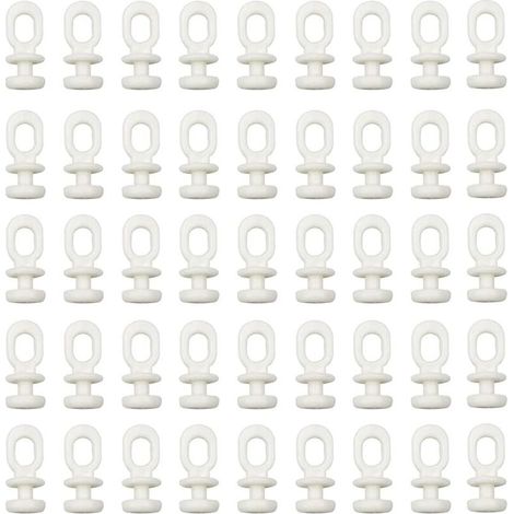 100 pezzi di binari per tende scorrevoli, ganci per aste per tende, ganci per binari per tende da finestra, tende per porte e tende da doccia